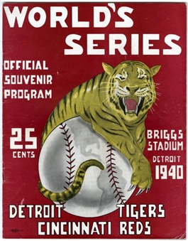 1940 World Series Program